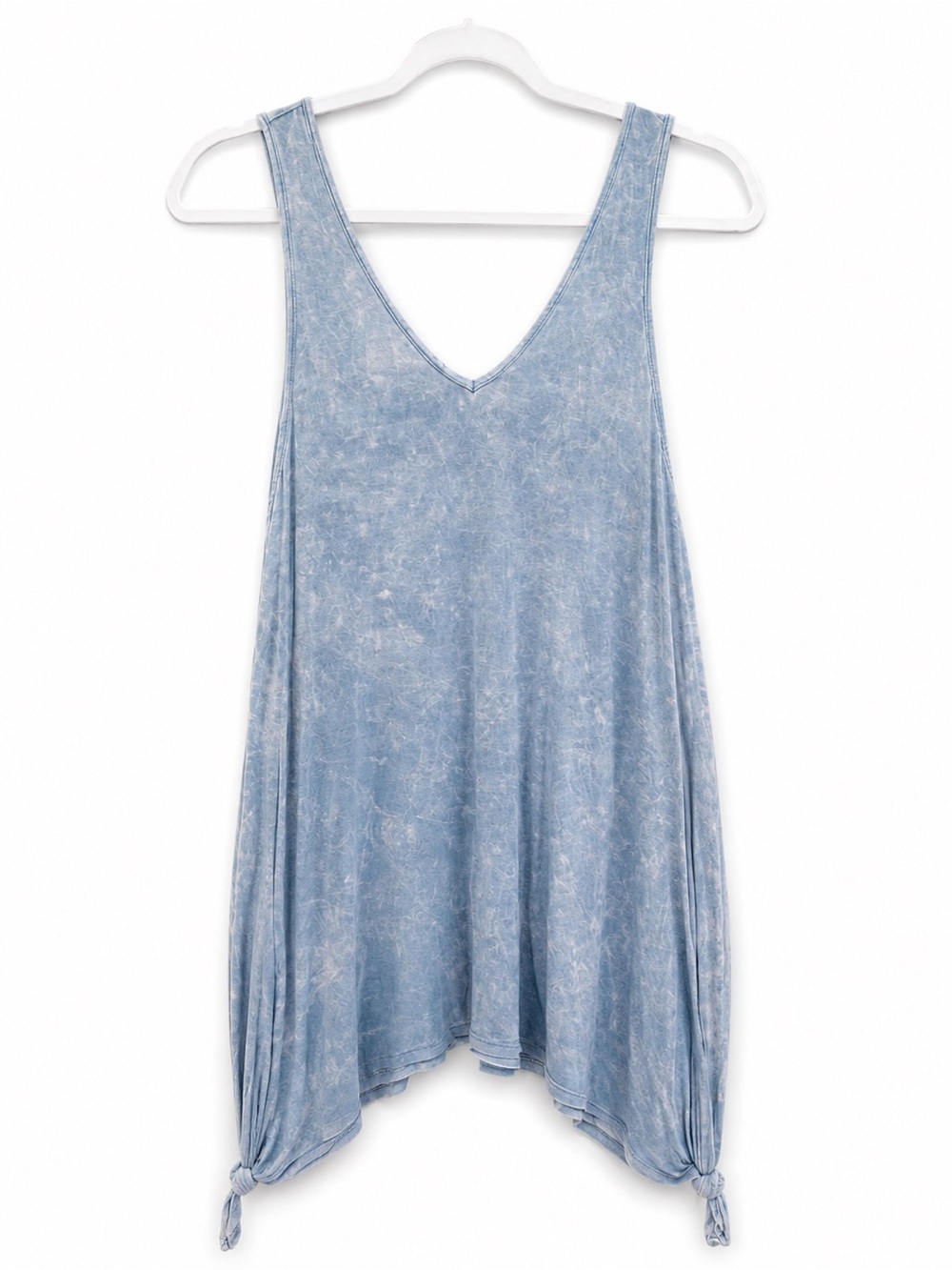Boutique Sleeveless Blue Mini Dress / Tunic  Medium Boho